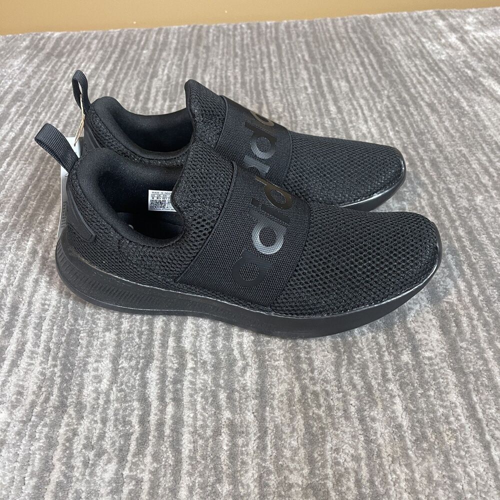Adidas Lite Racer Adapt 4 Shoes Mens Size 9 Black Slip On Sneakers H04296